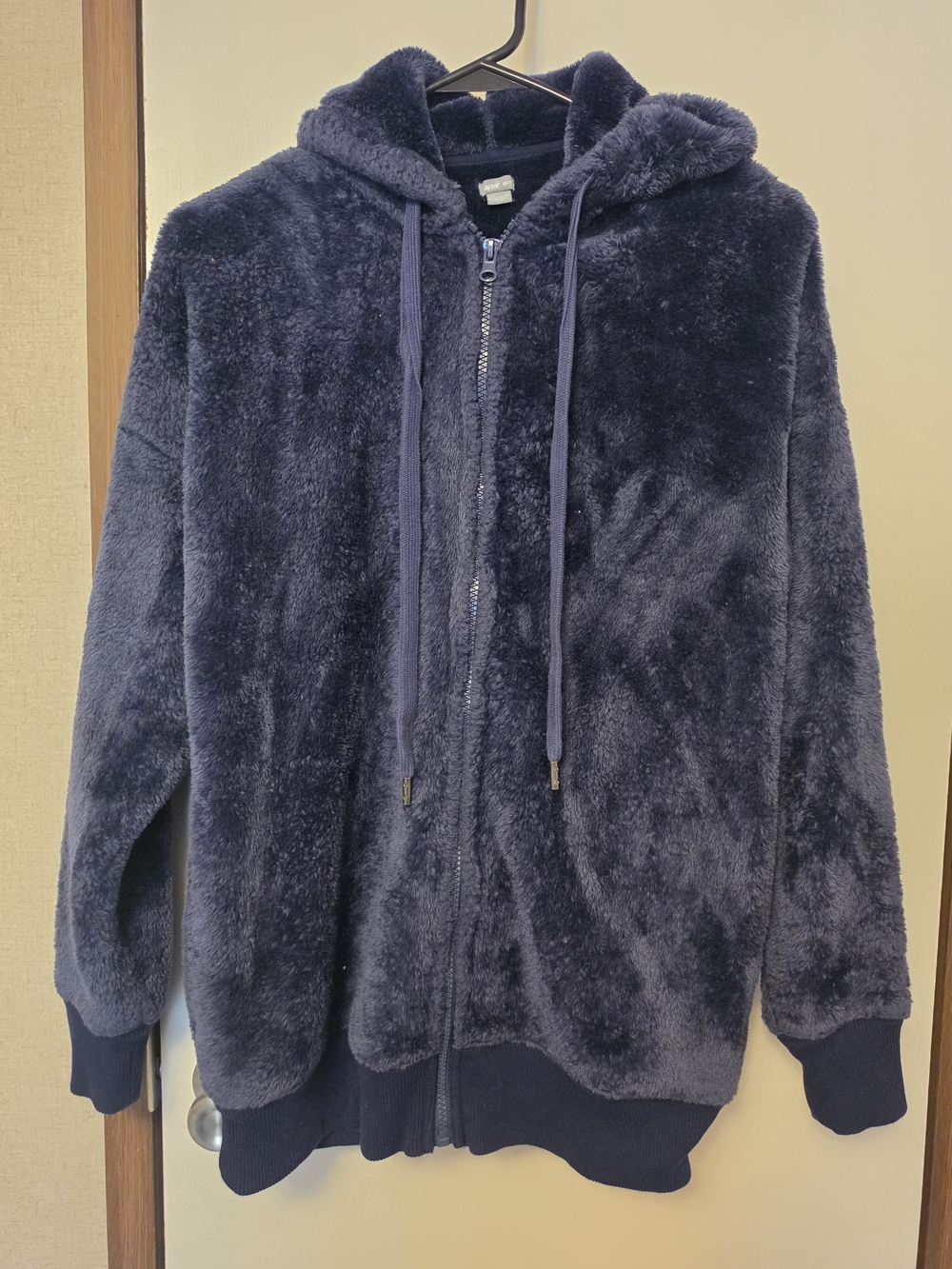 Aerie Women's Navy Plush Fleece Jacket